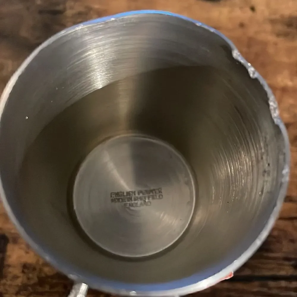 Vintage Pinder Brothers Jagermeister Stag Head English Pewter Measure Cup